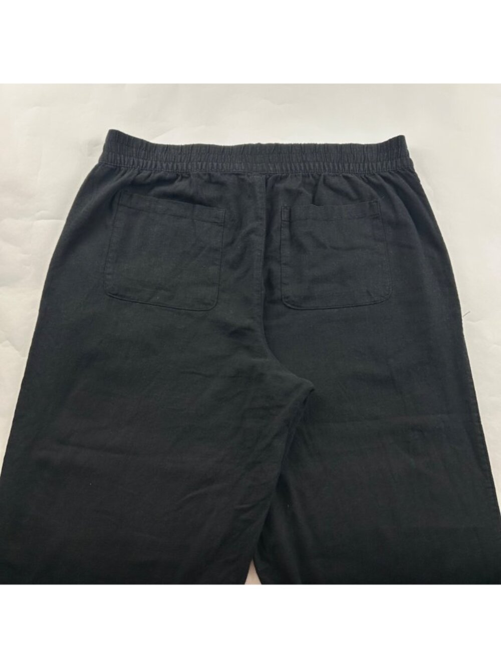 Old Navy Black Linen Blend Wide Leg Lounge Pant XL - Picture 7 of 7